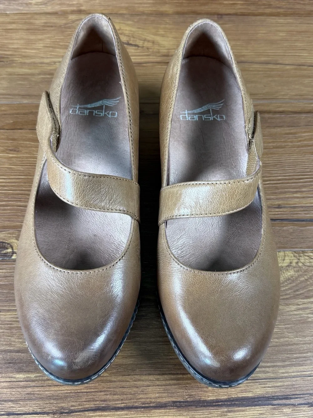 Dansko Lanie Wedge Mary‎ Jane Nubuck Leather Women’s Size 6 (36) Shoes